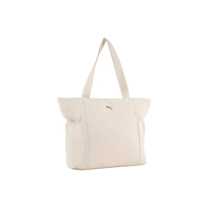 PUMA Recycled Material Tote Bag, Shopping Bag, Shoulder Bag Women's Ecru-0