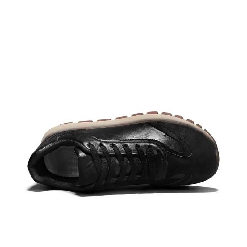 Meiretu Abrasion Resistant Height Increasing Thermal Low Top Casual Shoes Men's-3