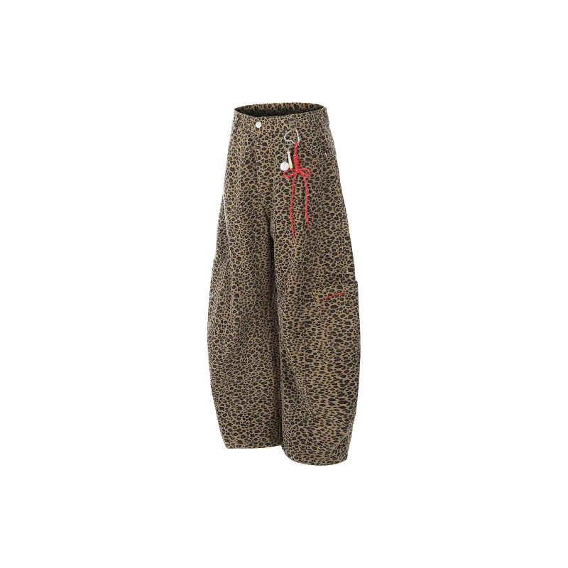 GBXM Casual Pants Unisex Leopard Print-1