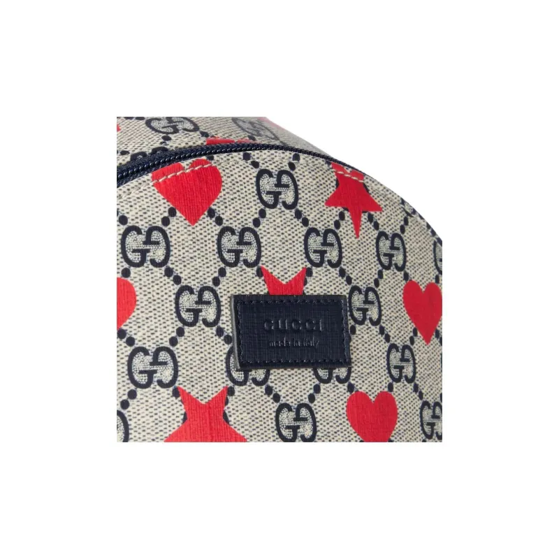 GUCCI GG Supreme Canvas Backpack Kids' Beige & Blue-6