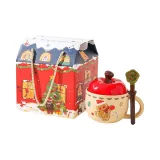 Gingerbread Man Apple Cup with Spoon (Gift Box Set)