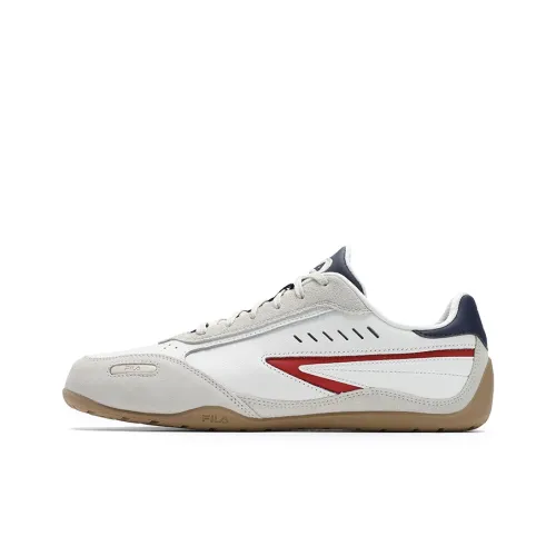 FILA Balance Anti Slip And Wear Resistant Low Top Skateboard Shoes Men's White Gray
