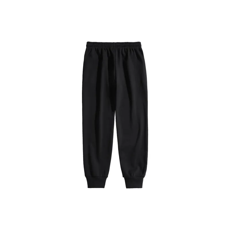 Jeep Knitted Sports Pants Unisex Pure Black-1