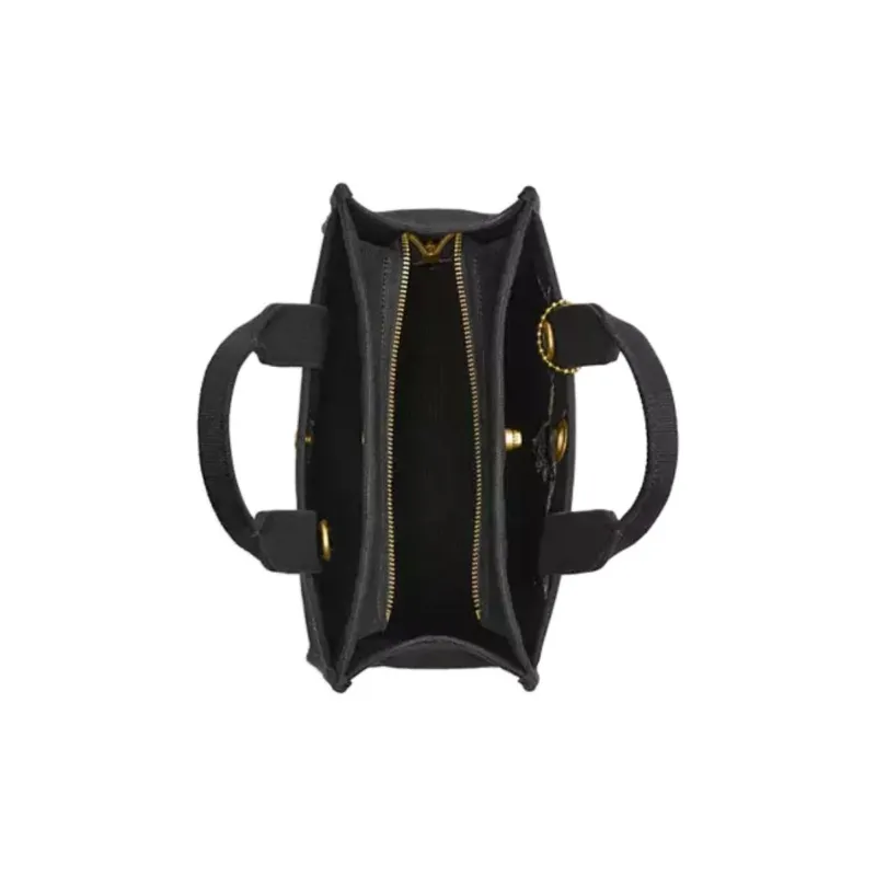 COACH Canvas Canvas Bag Tote Bag Shopping Bag Shoulder Bag Crossbody Bag Handbag Medium Size Women's Black-2