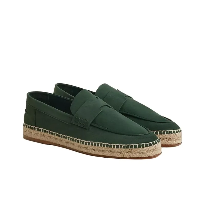 HERMES Trip Espadrilles Men's Dark Green-2