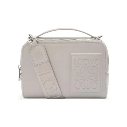 LOEWE Anagram Calfskin Shoulder Bag, Crossbody Bag, Handbag Mini Women's Shell Gray