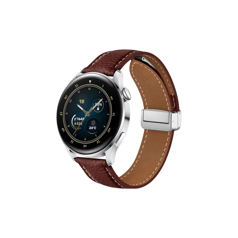 IWabcertoo Watch Band Huawei Compatibility Leather Material-3