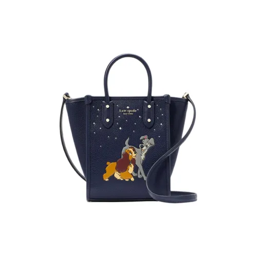 Kate Spade Disney, Collaboration Cow Leather One Shoulder Handbag Mini Women's Dark Blue