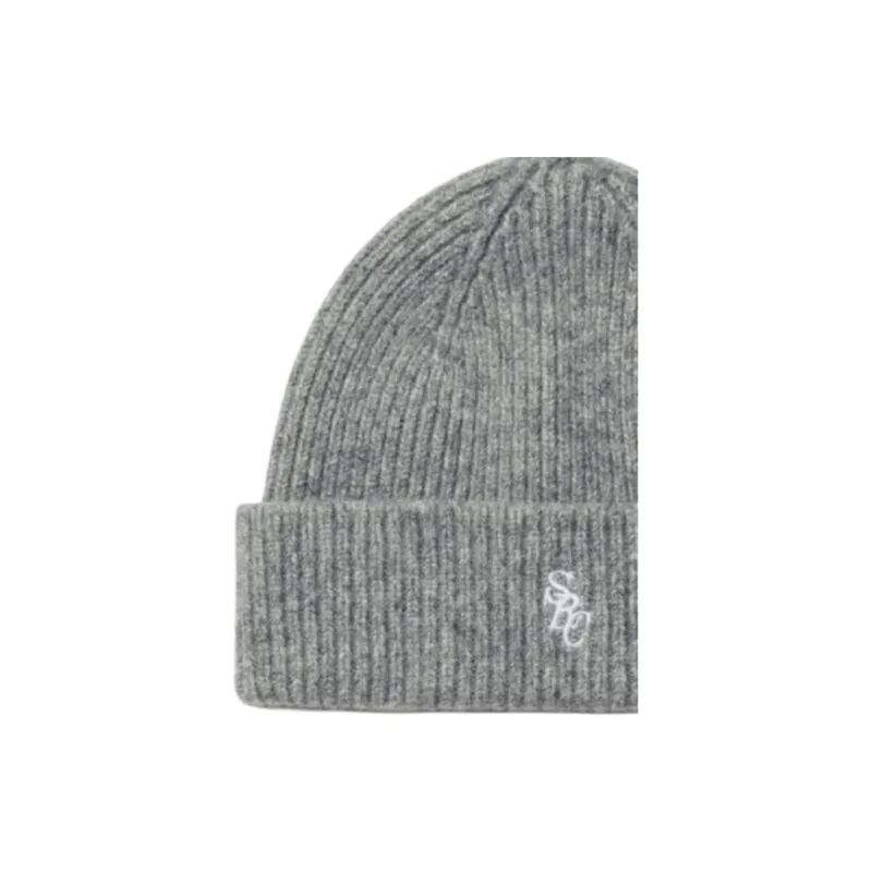 SPORTY & RICH Logo Embroidered Knitted Beanie-2