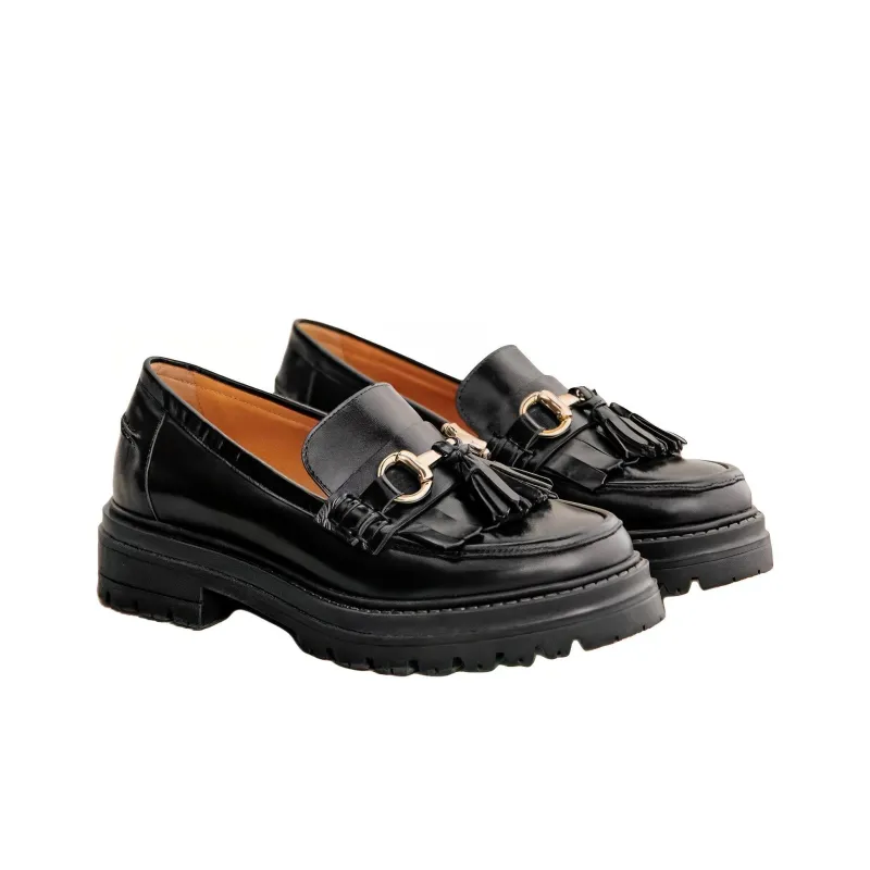 Sezane Amy Loafers 3cm Women's Black-2