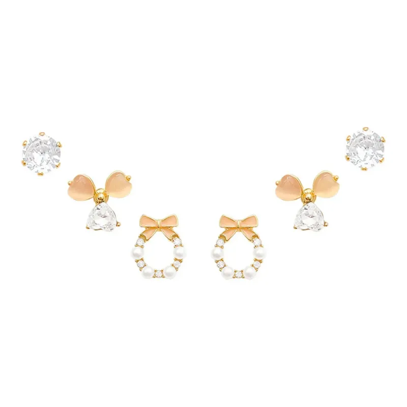 May10th S925 Silver Stud Stud Earrings Women's-5
