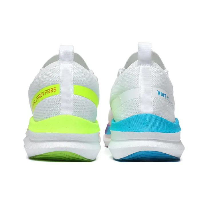 VOIT Running Shoes Unisex Low Top Right White Mismatched-3