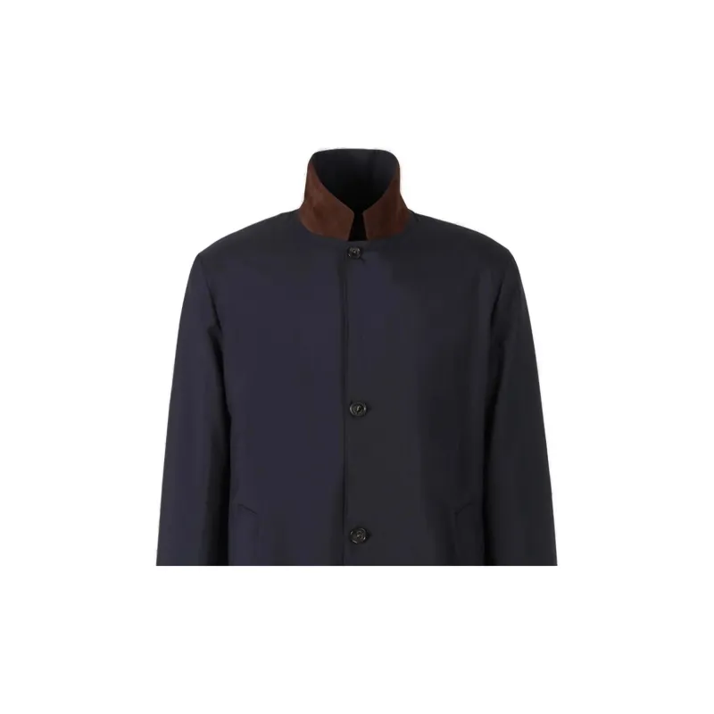 Loro Piana Contrasting Buttoned Coat-5