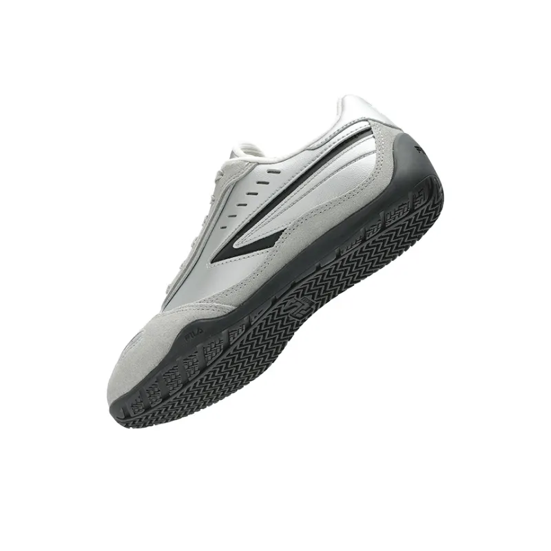 FILA TURBO Slip Resistant, Abrasion Resistant, Lightweight Low Top Skateboard Shoes Women's Gray Black Silver-4