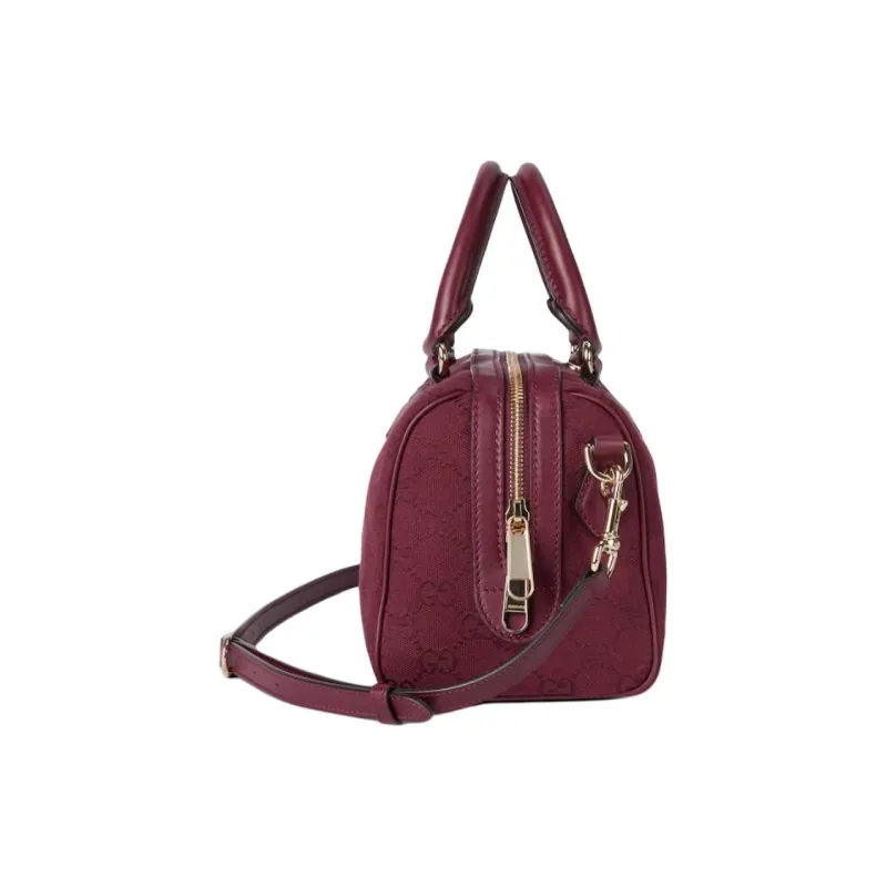 GUCCI Canvas Crossbody Handbags Small Size Unisex Red-2