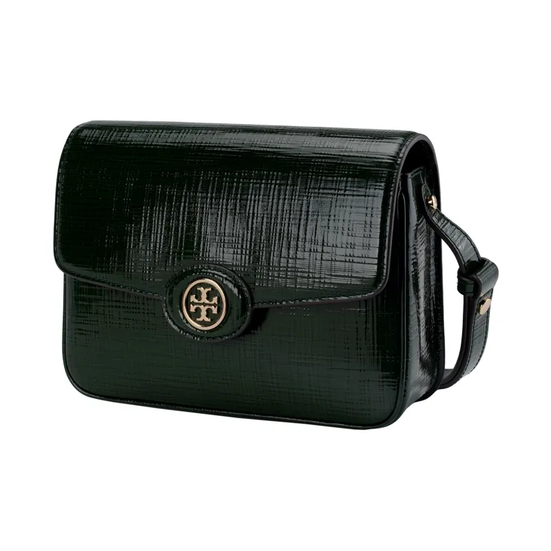 TORY BURCH Robinson Crosshatched Convertible Shoulder Bag-1