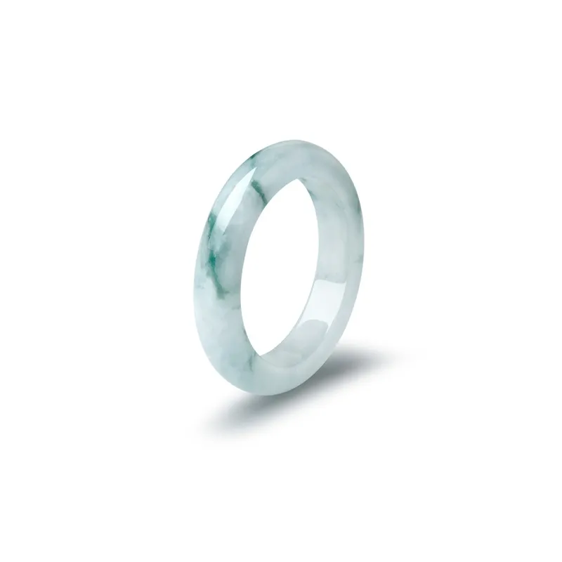 BEIJINGHUANGJIN Bean Type Jadeite Rings Unisex-1