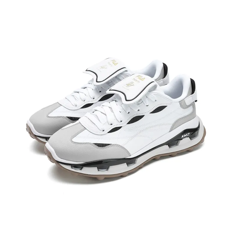 FILA KM2 Lightweight And Wear-resistant Low-Top Casual Shoes Men's White Gray-1