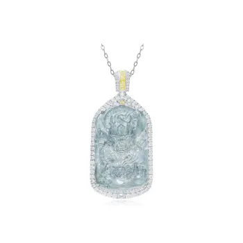 YUANYUXIANG Ice Glutinous Jadeite Necklaces Unisex