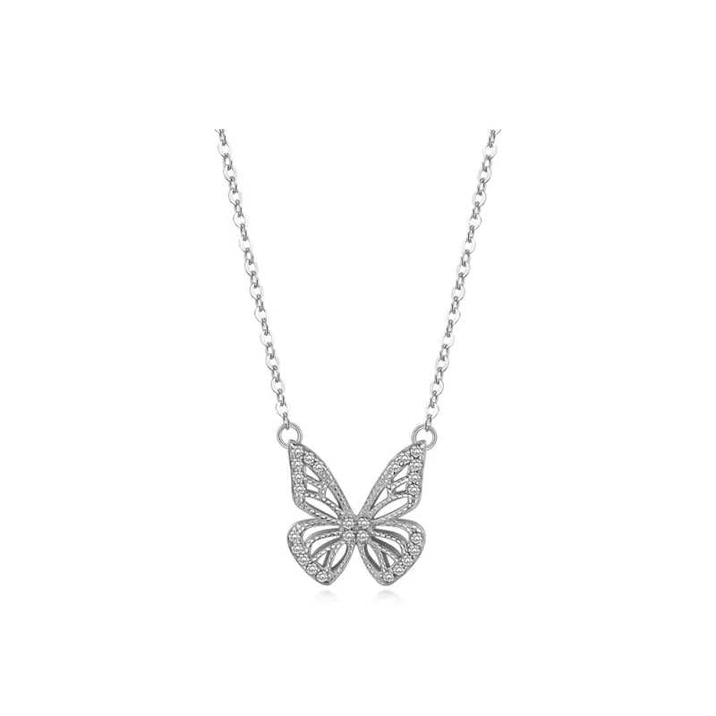 CHIEMOT S925 Silver Collarbone Chain Women's-0