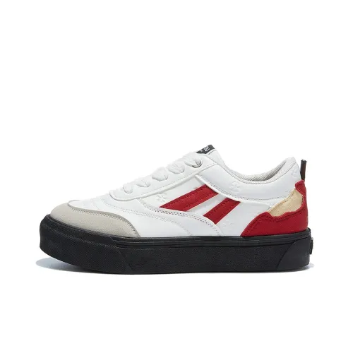VICTORIA&VERA Warm Height Increasing Lightweight Slip Resistant Low Top Skateboard Shoes Women's One Mouth Apple