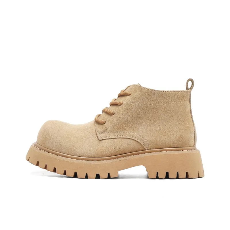 WEISHIBANGWEI Ankle Boots Unisex Yellow-7