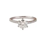 6 Claws Micro-Pave 1 Carat