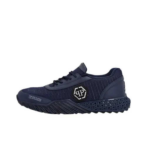 PHILIPP PLEIN Low-Top Casual Shoes Unisex Navy Blue