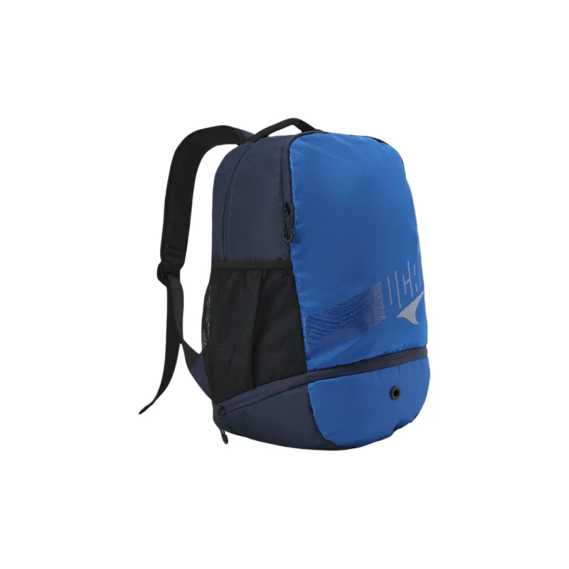 UCAN Oxford Travel Bag Backpack Regular Unisex Black/Dark Gray/Ruike Blue-5