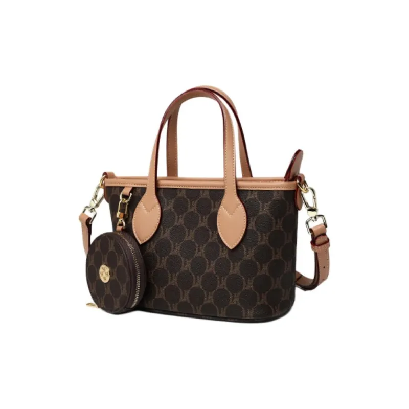 YZUE PVC Handbag Women's White Coffee-5