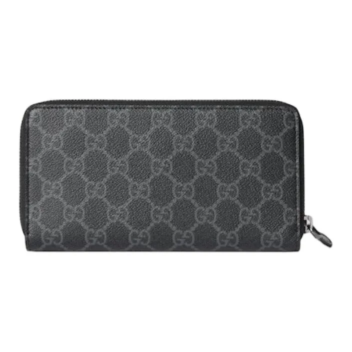 GUCCI GG Emblem Coated Fabrics Wallet Men's Black-1