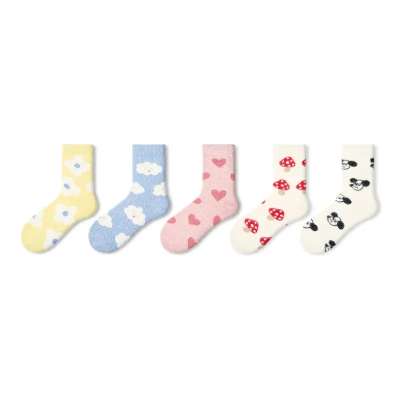 Primeet Mid Calf Socks Women's 5 Pack-4