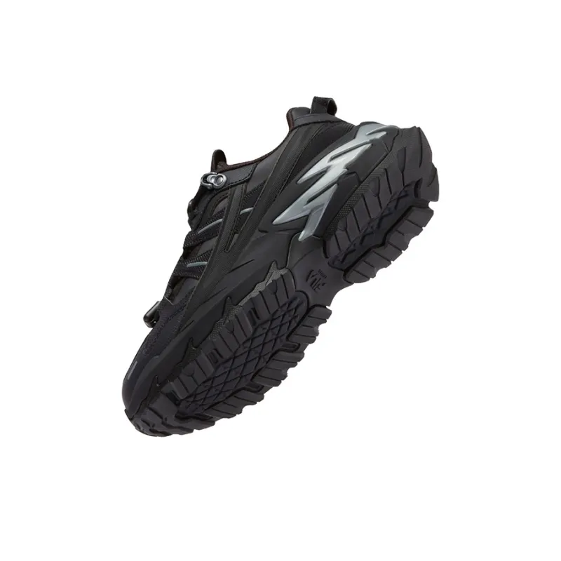 FILA FUSION COMET Xingji Wear-Resistant Low-Top Casual Shoes Women's Black-4