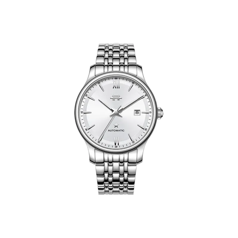 Beijing Classic Collection Automatic Mechanical Movement Stainless Steel Watchband Watch Men's Watches Silver Dial-1