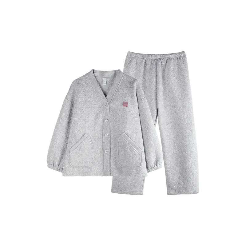 Xuan Liang Pajama Set Women's Heather Gray-0