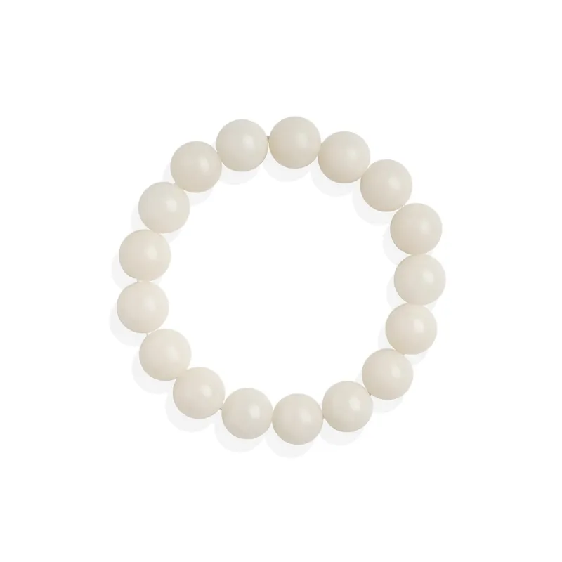 Bermuda Eyes White Jade Bodhi Bracelets Unisex-0