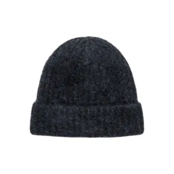 COS Mohair Wool Polyamide Elastane Beanies Men's Black