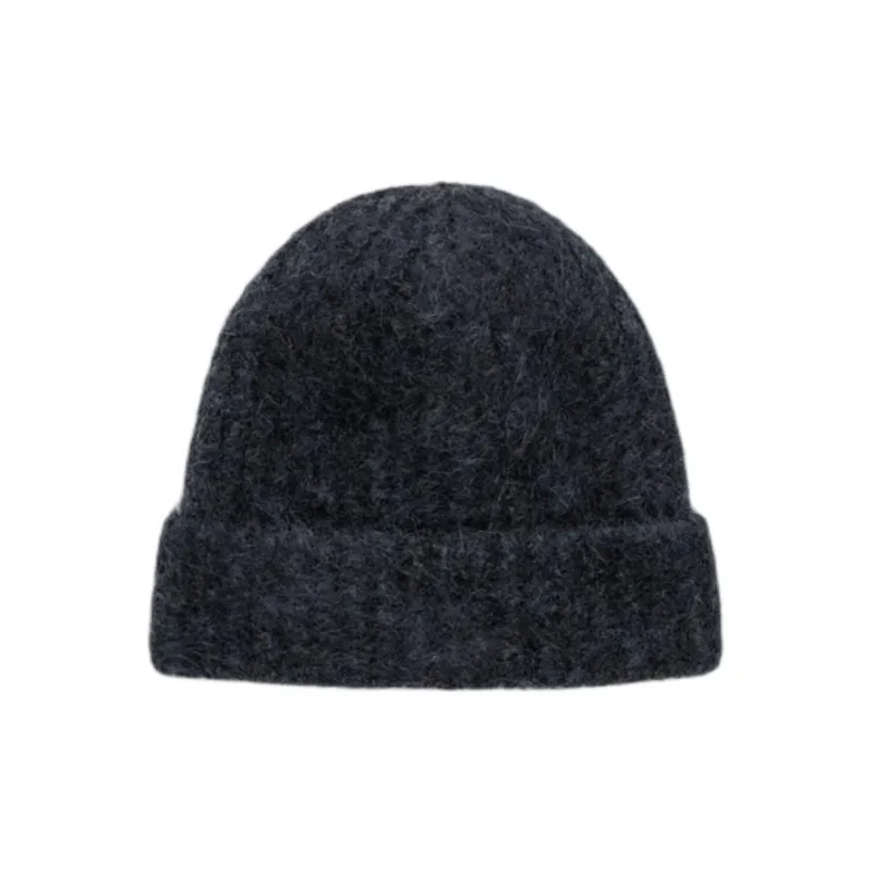COS Mohair Wool Polyamide Elastane Beanies Men's Black-0