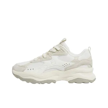 FILA Wood Block Anti Slip Wear Resistant Low Top Casual Shoes Unisex Beige