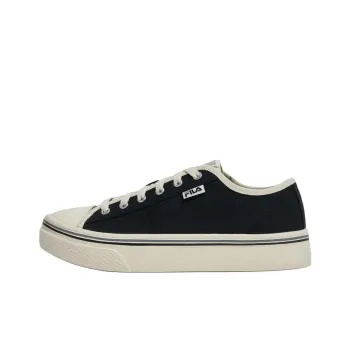 FILA Scanline Anti Slip Wear Resistant Low Top Skateboard Shoes Unisex Black