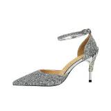 Silver[Heel Height 7.5cm]