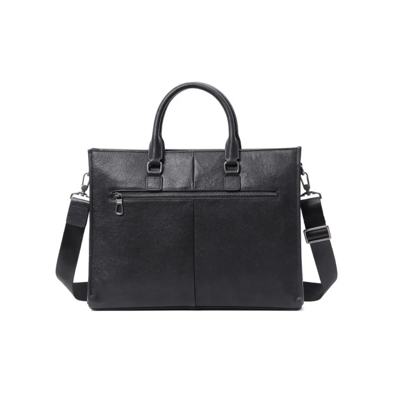 LARTIGENT Cow Leather Handbag Men's Black-2
