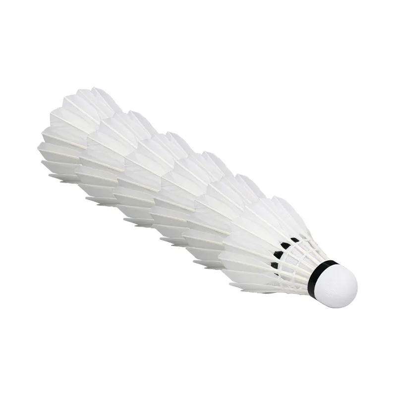 WITESS YB403 White Fur 6 Pack Duck Feather Big Board Duck Feather Indoor Outdoor Universal Shuttlecocks-19