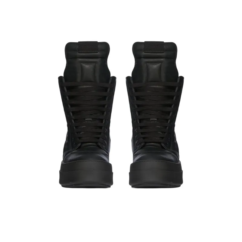 RICK OWENS/RO Hollywood High Top Skateboard Shoes Men's Black-2