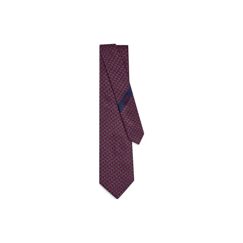 Ferragamo Jacquard Gancini Tie-0