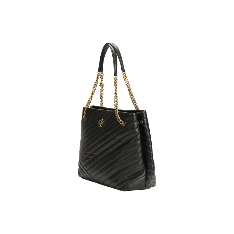 TORY BURCH Kira Nappa Leather Tote Bag Shopping Bag Handbag Regular Women's Black-1