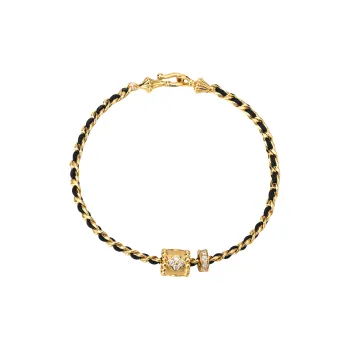 Gingerford S925 Silver Gold Plated Karat Bracelets Women's