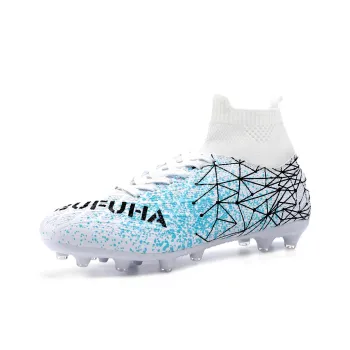 BIANSULONG Soccer Shoes Unisex Low Top White