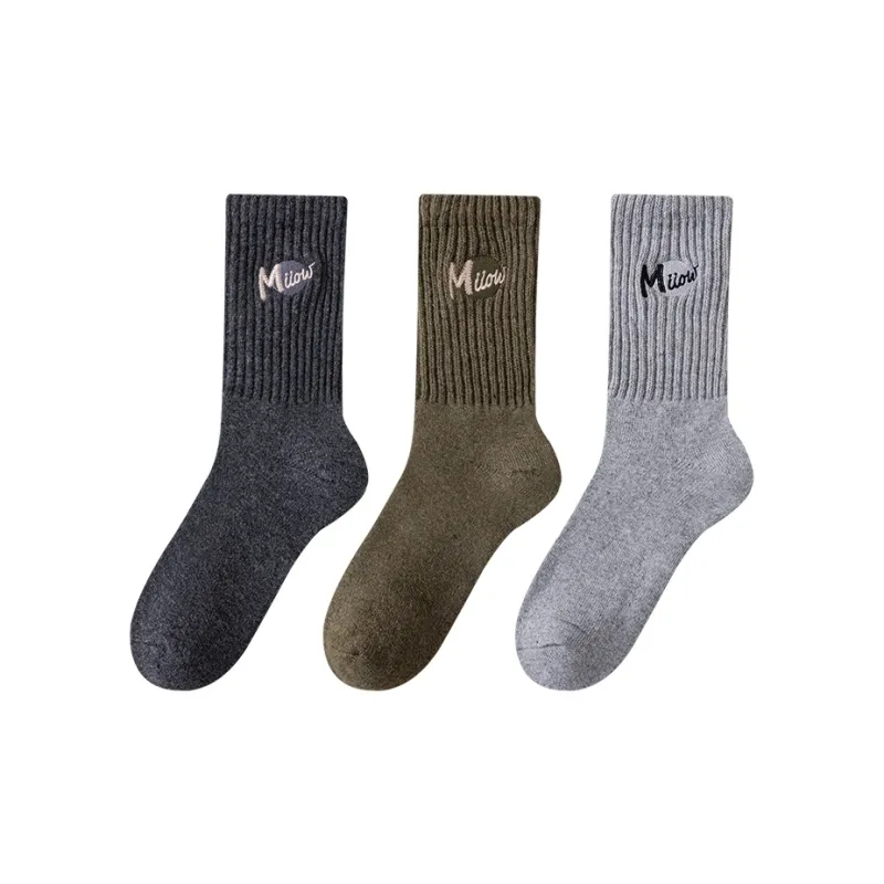 MIIOW Knee High Socks Men's 3 Pack-10