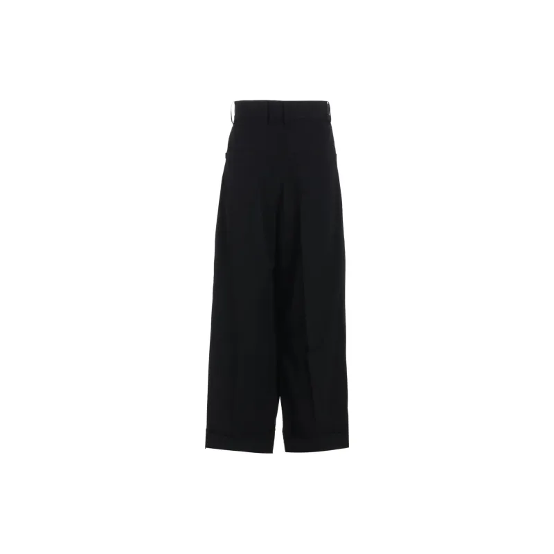 Yohji Yamamoto Femme FW24 Casual Pants Women's Black-1
